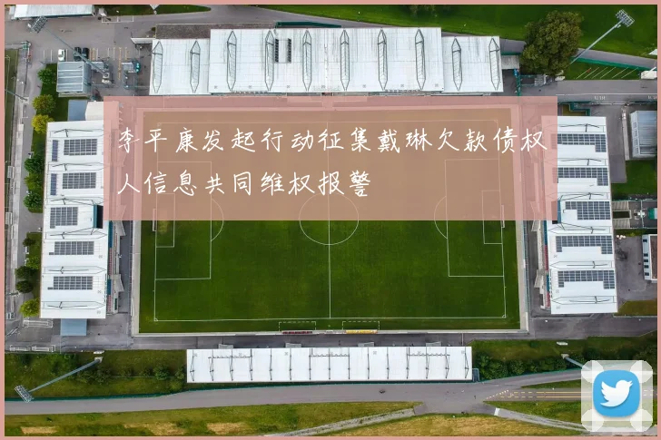 李平康发起行动征集戴琳欠款债权人信息共同维权报警